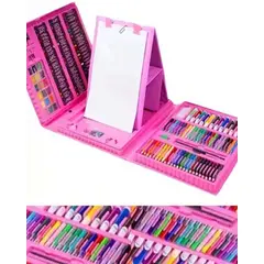 GENERICO - Set De Arte 208 Piezas Niños Maletín Escolar Dibujo Pintar