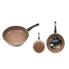 GENERICO - Sartén De Acero Al Carbono 24cm Marrón