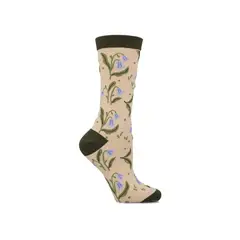 HUSH PUPPIES - Calcetín Algodón Mujer C Flower Crema