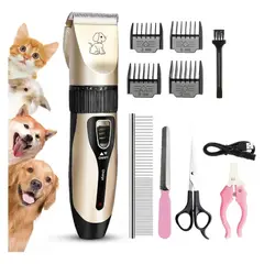 IRM - Maquina Cortadora Pelo Mascotas Perros Gatos Inalambrica Silenciosa Profesional Kit FIGOIMPORT