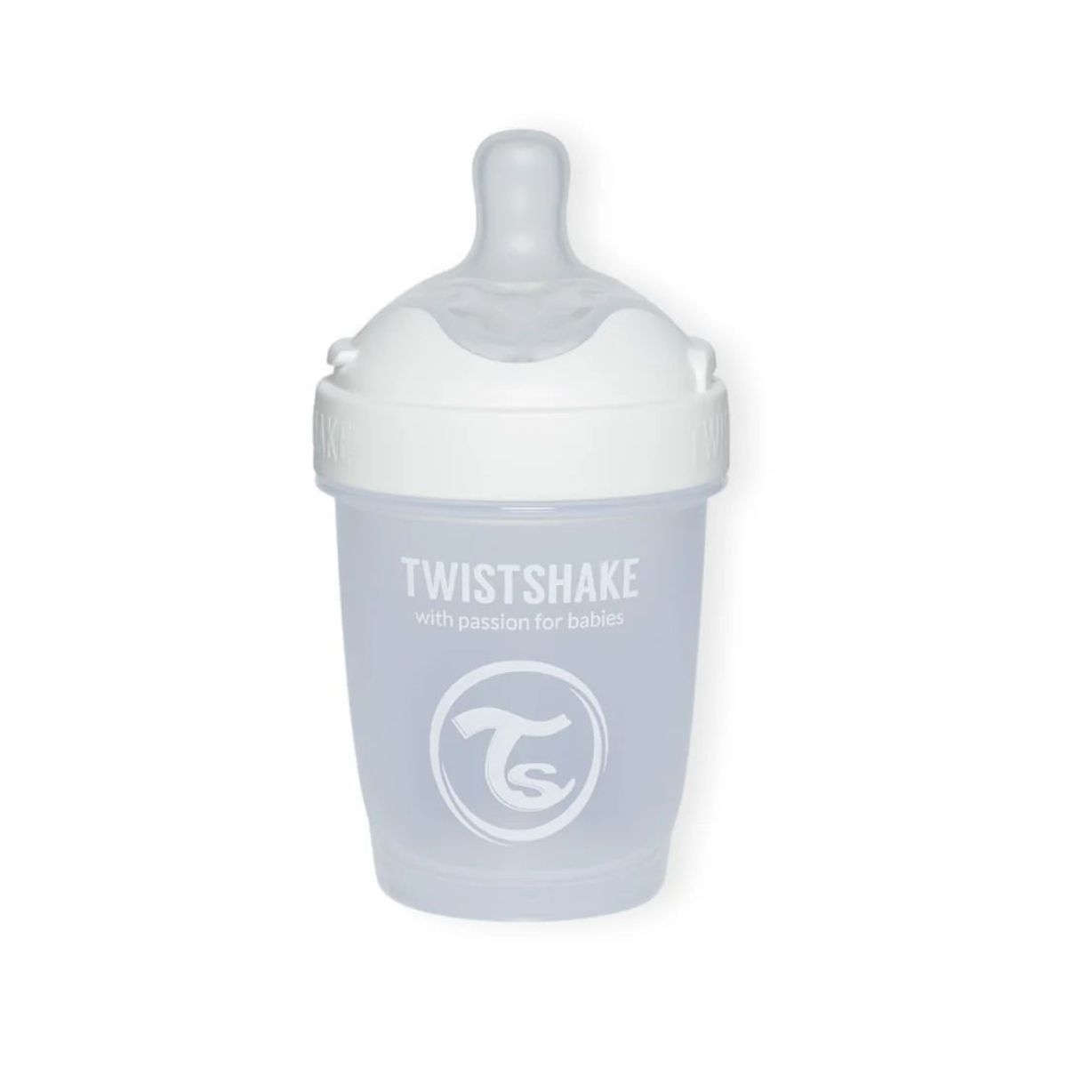 TWISTSHAKE - Mamadera Anticólico Twistshake Double Pro 180ml Blanco