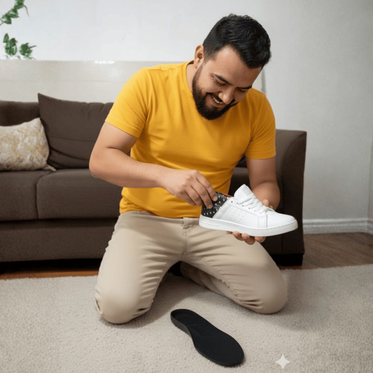 DEFF - Plantillas Gel Ortopédicas Fascitis Plantar Soporte Arco 40-46