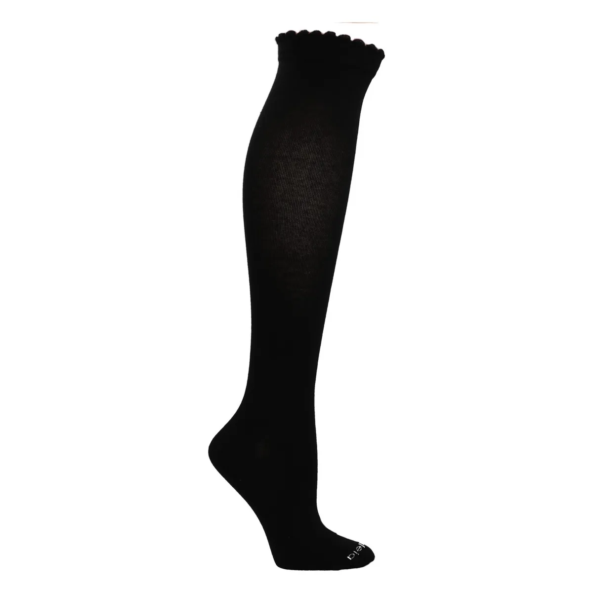 AZALEIA - Calcetín Algodón Mujer Kh St Plain Negro AZALEIA