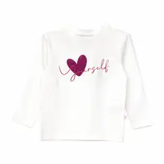 BUBBLE GUMMERS - Polera Manga Larga Niña Bubblegummers Carepa Blanco