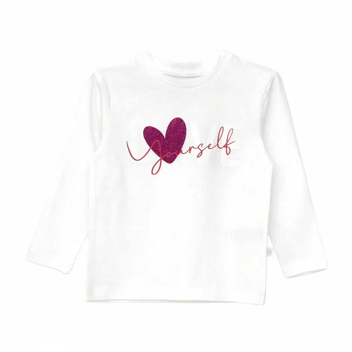 BUBBLE GUMMERS - Polera Manga Larga Niña Bubblegummers Carepa Blanco
