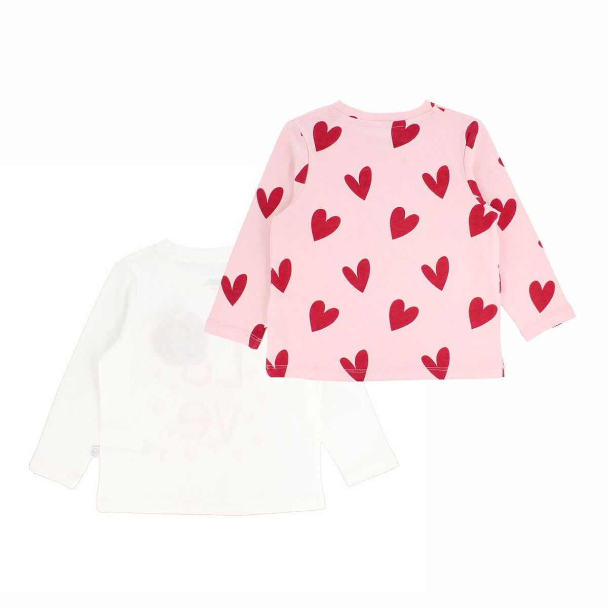 BUBBLE GUMMERS - Polera Manga Larga Niña Bubblegummers Palmas Blanco