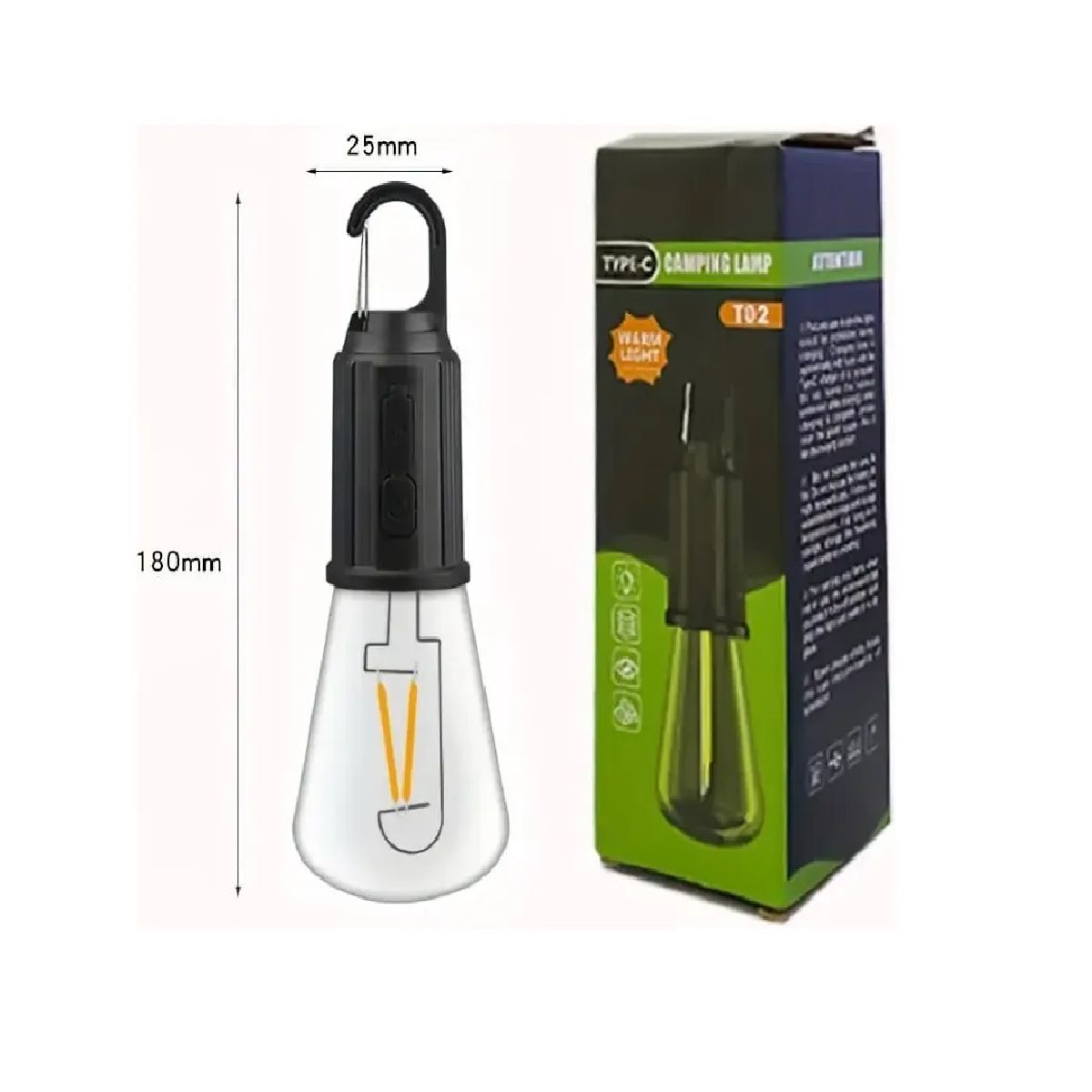 GENERICO - Ampolleta Camping Recargable