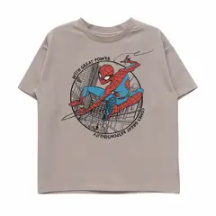 BUBBLE GUMMERS - Polera Niño Bubblegummers Spiderman Gris