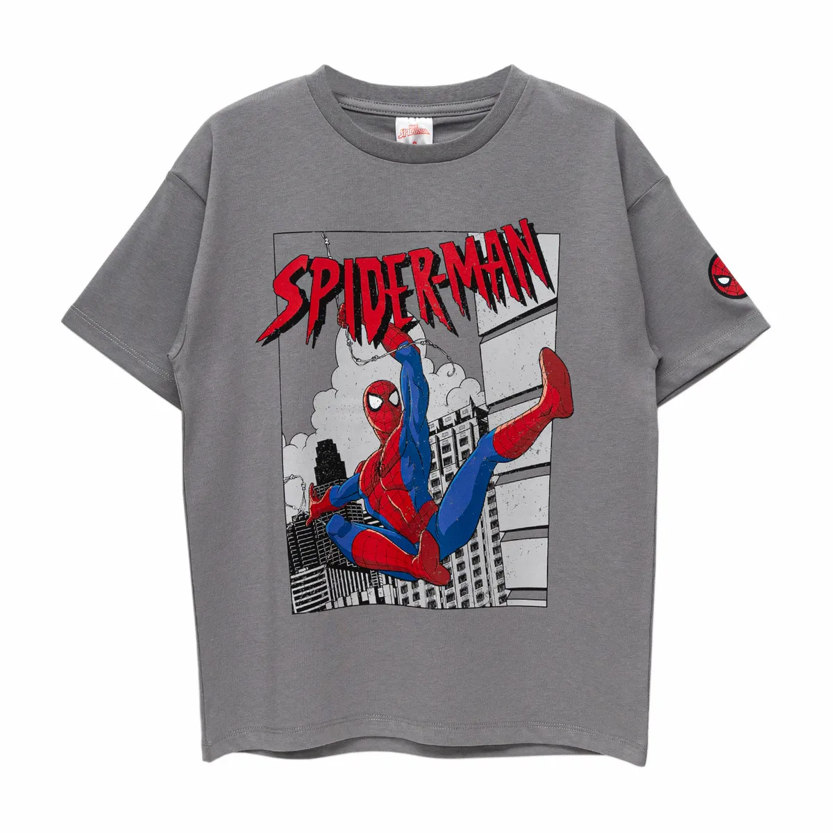 BUBBLE GUMMERS - Polera Niño Bubblegummers Amazing Spiderman Gris