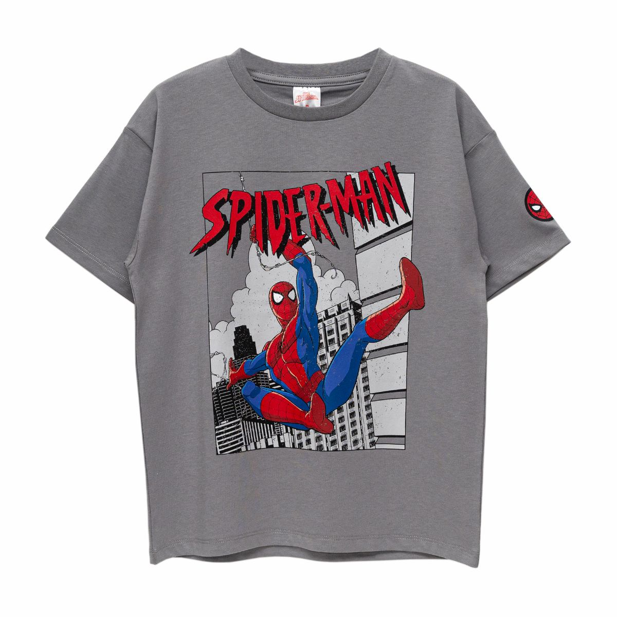 BUBBLE GUMMERS - Polera Niño Bubblegummers Amazing Spiderman Gris