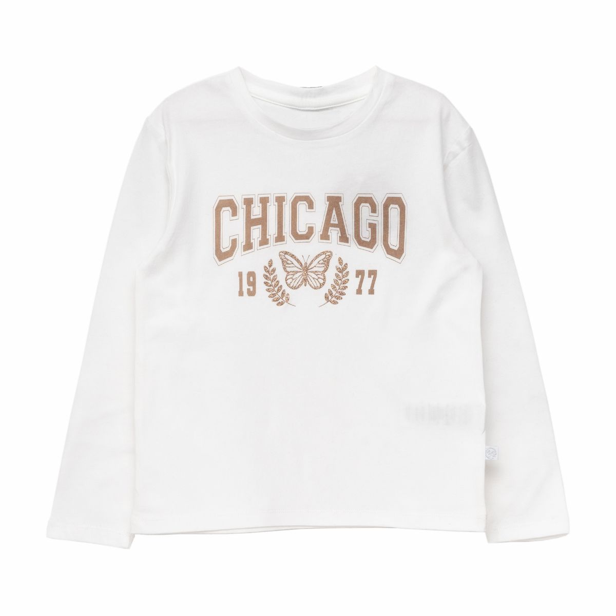 BUBBLE GUMMERS - Polera Manga Larga Niña Bubblegummers Carepa2 Blanco