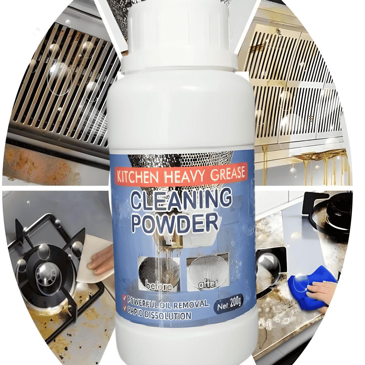 DEFF - Polvo Desengrasante Limpia Grasa Y Óxido