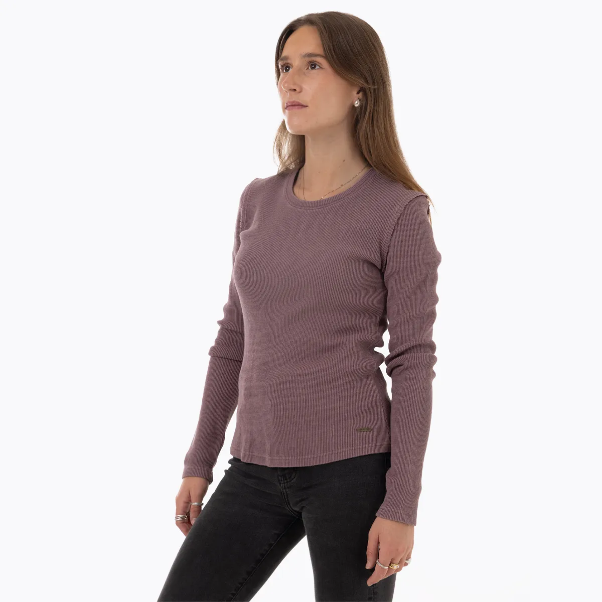 MERRELL - Polera Manga Larga Mujer Oslo Morado MERRELL
