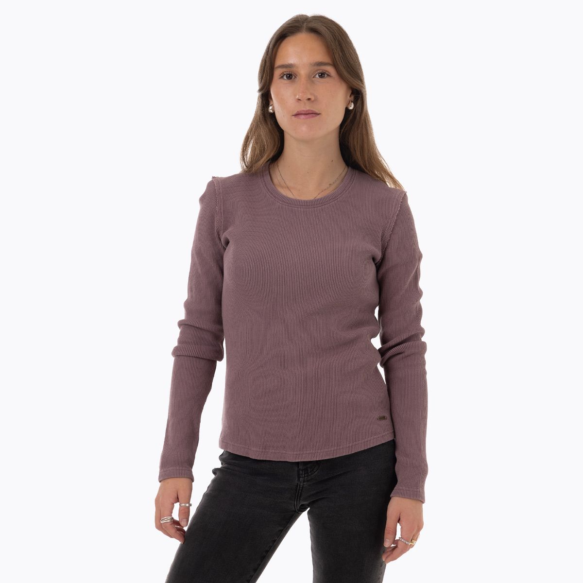 MERRELL - Polera Manga Larga Mujer Oslo Morado MERRELL