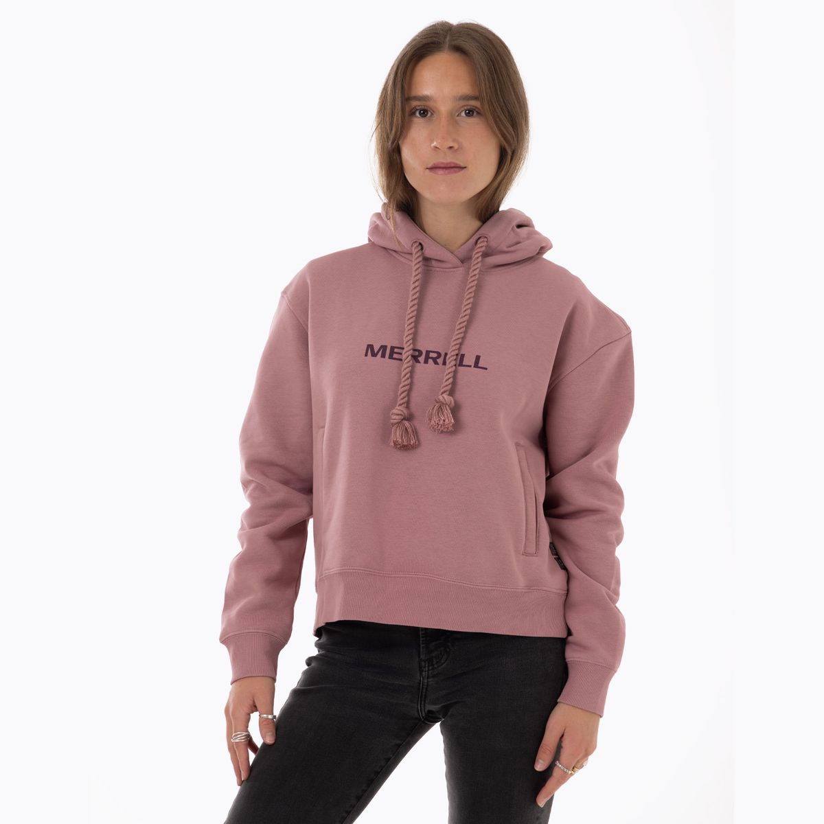 MERRELL - Polerón Mujer Logo Hoodie Rosado MERRELL