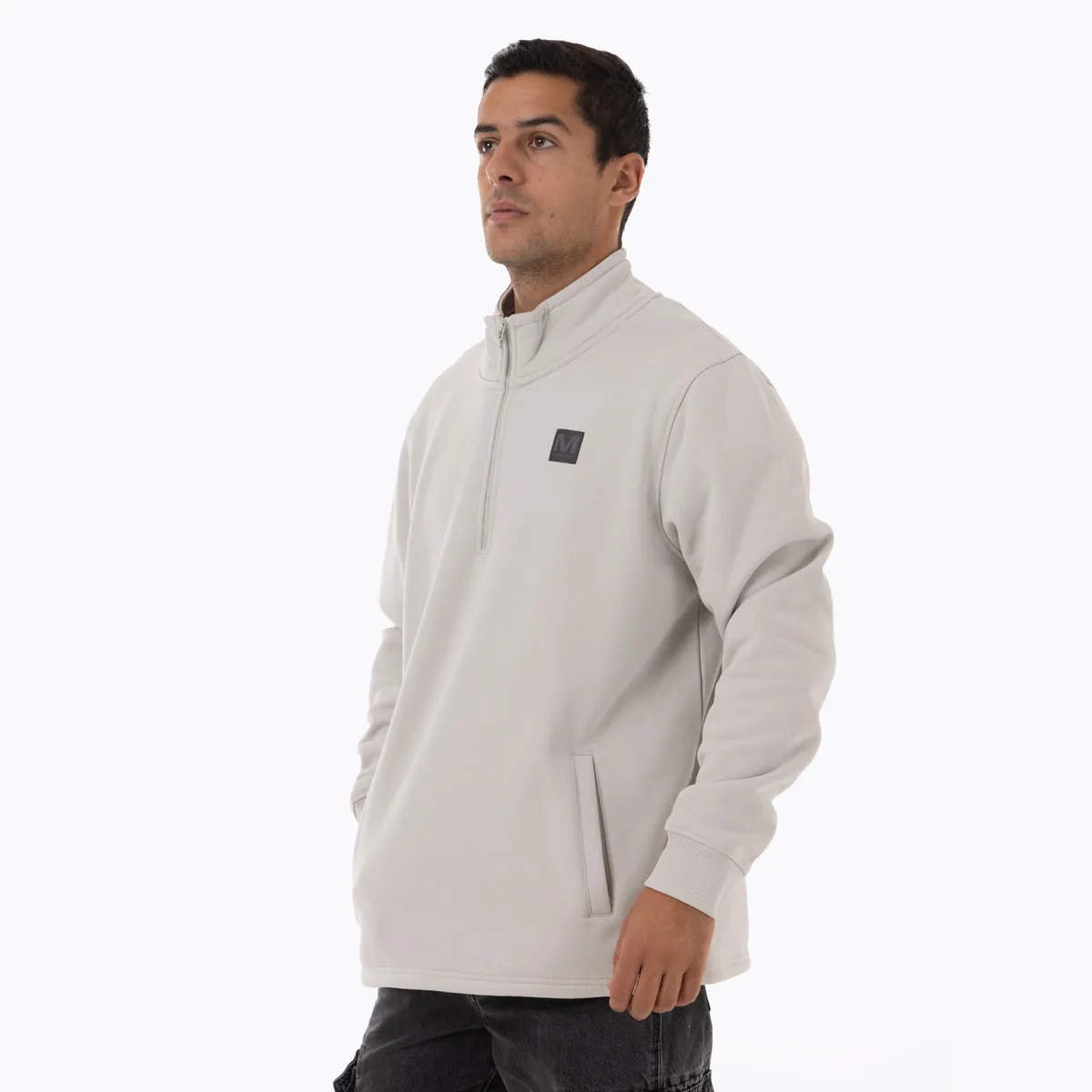 MERRELL - Polerón Hombre Lepais Zip Gris Claro MERRELL