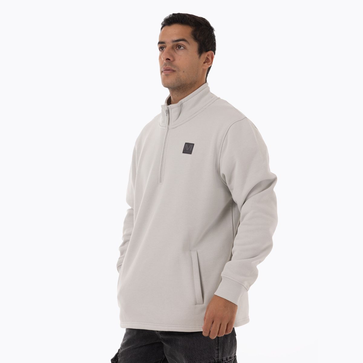 MERRELL - Polerón Hombre Lepais Zip Gris Claro MERRELL