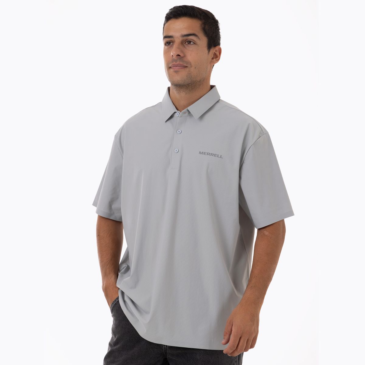 MERRELL - Polera MC Hombre Nova Tech Ss Tee Gris MERRELL