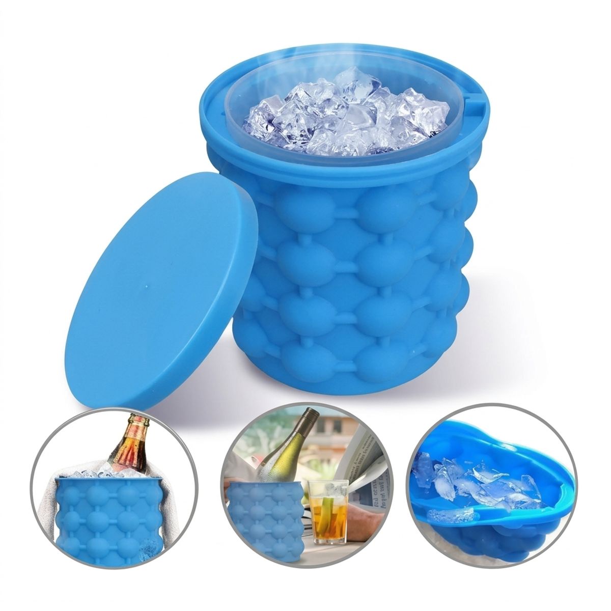 GENERICO - Molde Cubeta Para Hacer Hielos De Hielo Color Azul