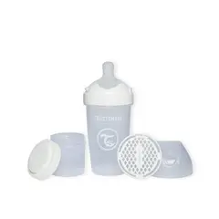 TWISTSHAKE - Mamadera Anticólico Double Pro 260 ml Blanco