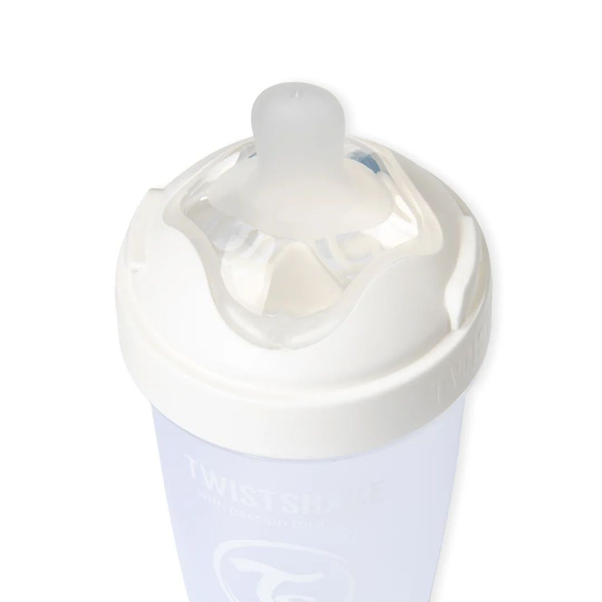 TWISTSHAKE - Mamadera Anticólico Twistshake Double Pro 260 ml Blanco