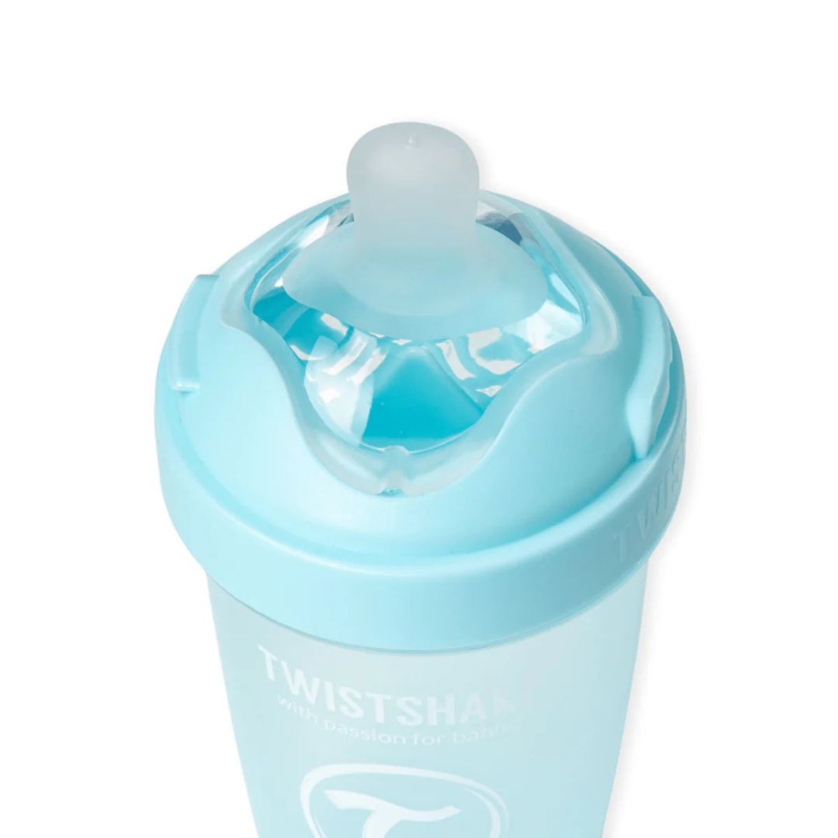 TWISTSHAKE - Mamadera Anticólico Twistshake Double Pro 260 ml Celeste