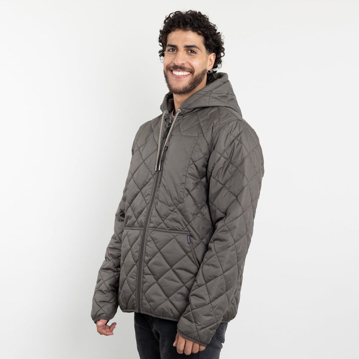 POLEMIC - Parka Hombre Impermeable con acolchado Verde Polemic