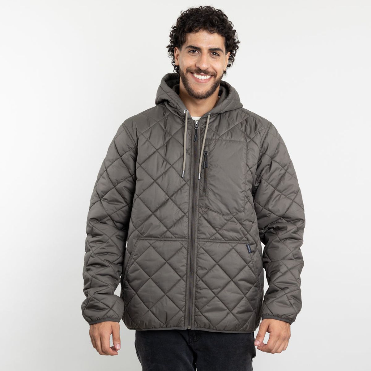 POLEMIC - Parka Hombre Impermeable con acolchado Verde Polemic
