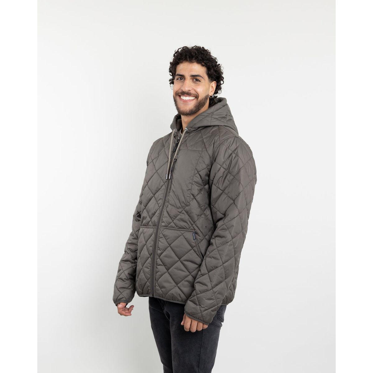 POLEMIC - Parka Hombre Impermeable con acolchado Verde Polemic