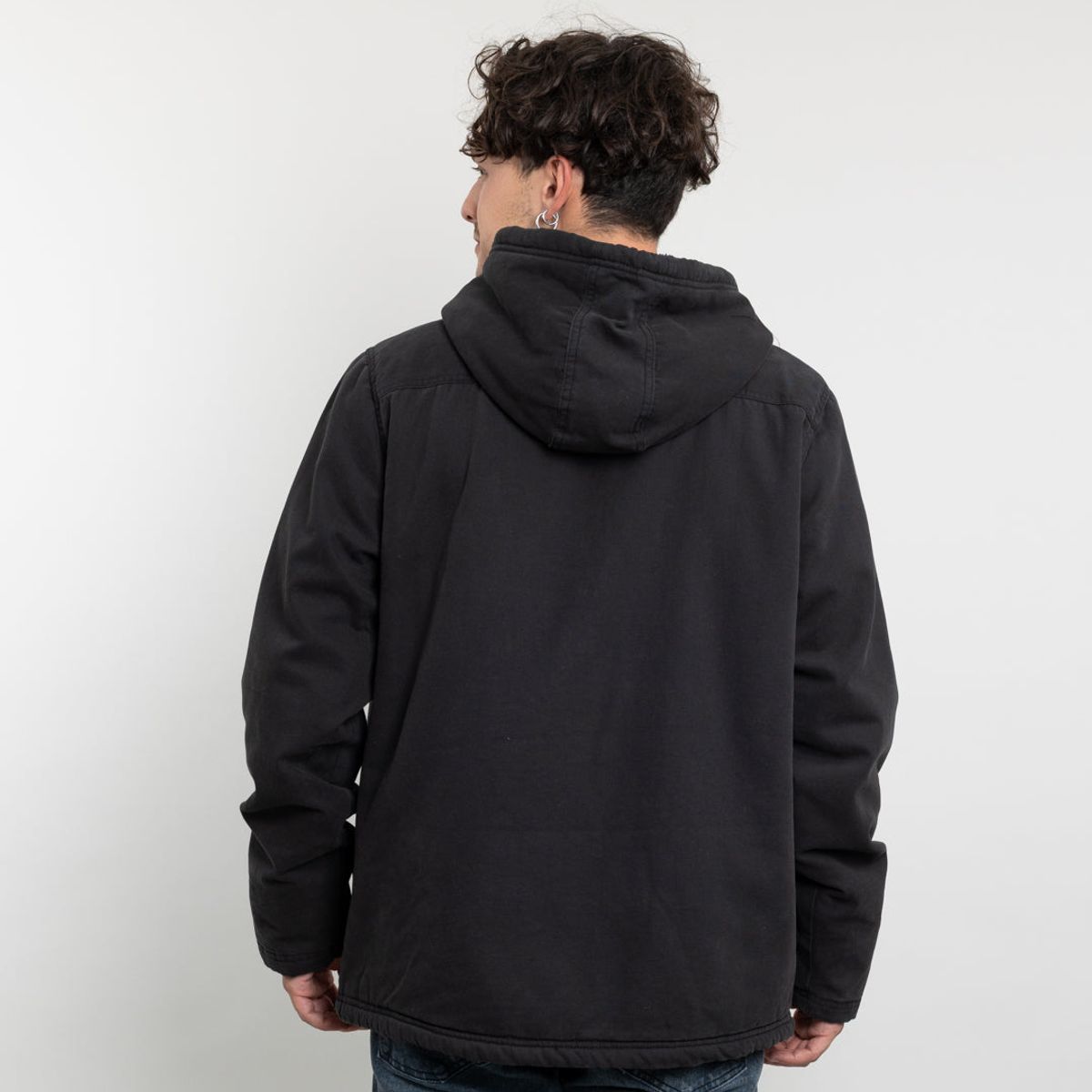 POLEMIC - Chaqueta Canvas Hombre procesada y forrada Negro Polemic