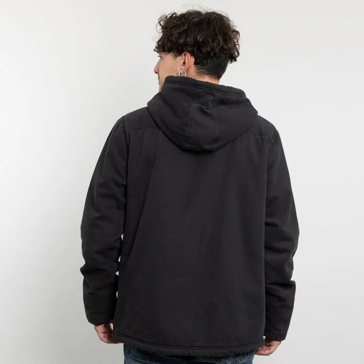 POLEMIC - Chaqueta Canvas Hombre procesada y forrada Negro Polemic