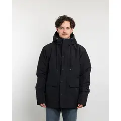 POLEMIC - Parka Hombre Impermeable forrada en sherpa Negro