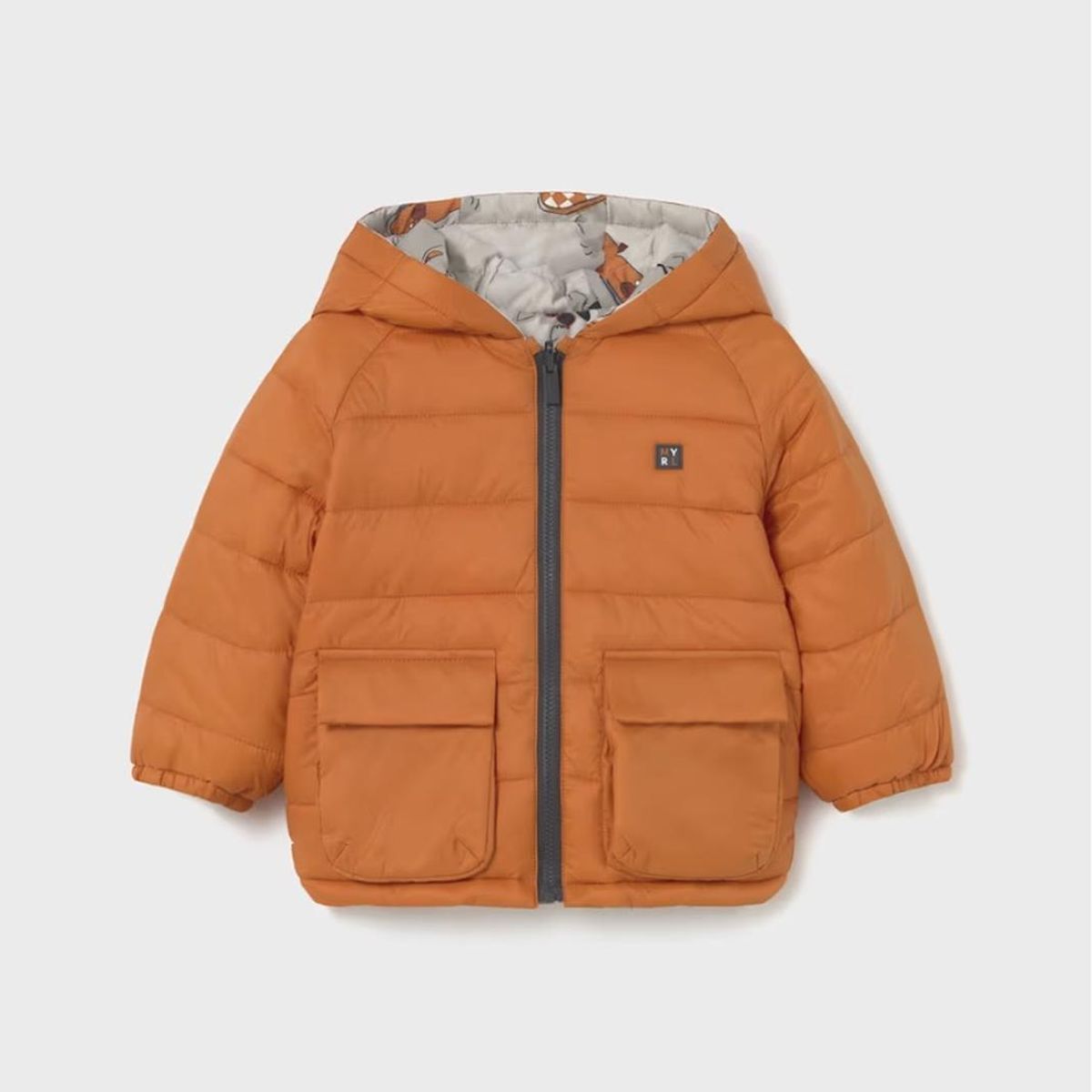 MAYORAL - Chaqueton soft, reversible perrito en skate.