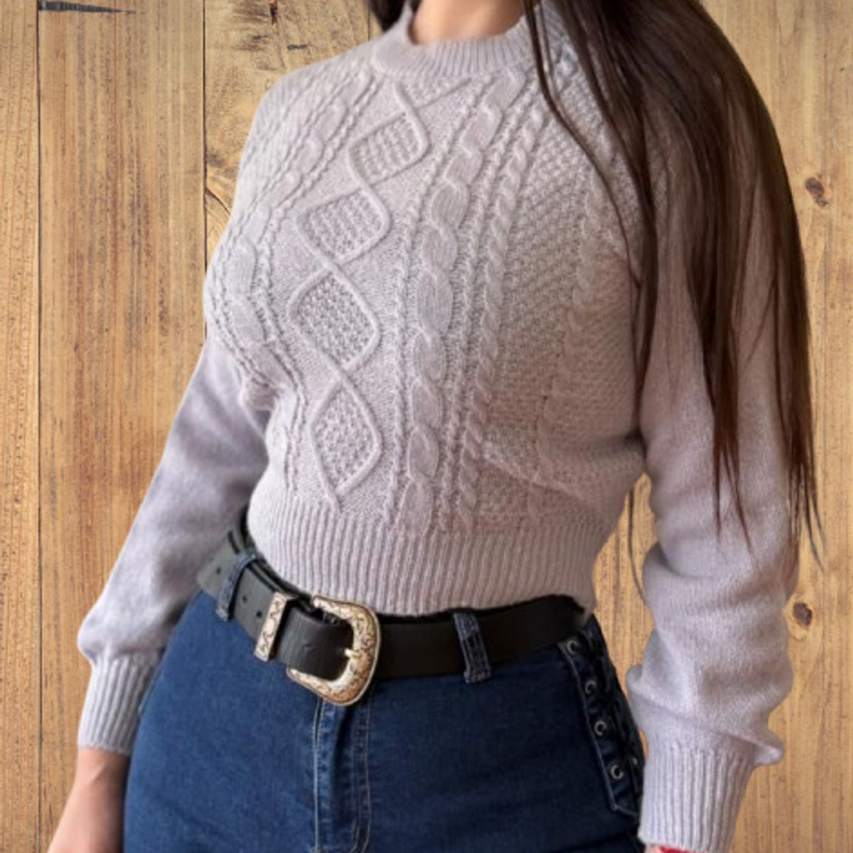 SNOOPY - Cárdigan Sweater Mujer  Manga Larga Lanilla  A336