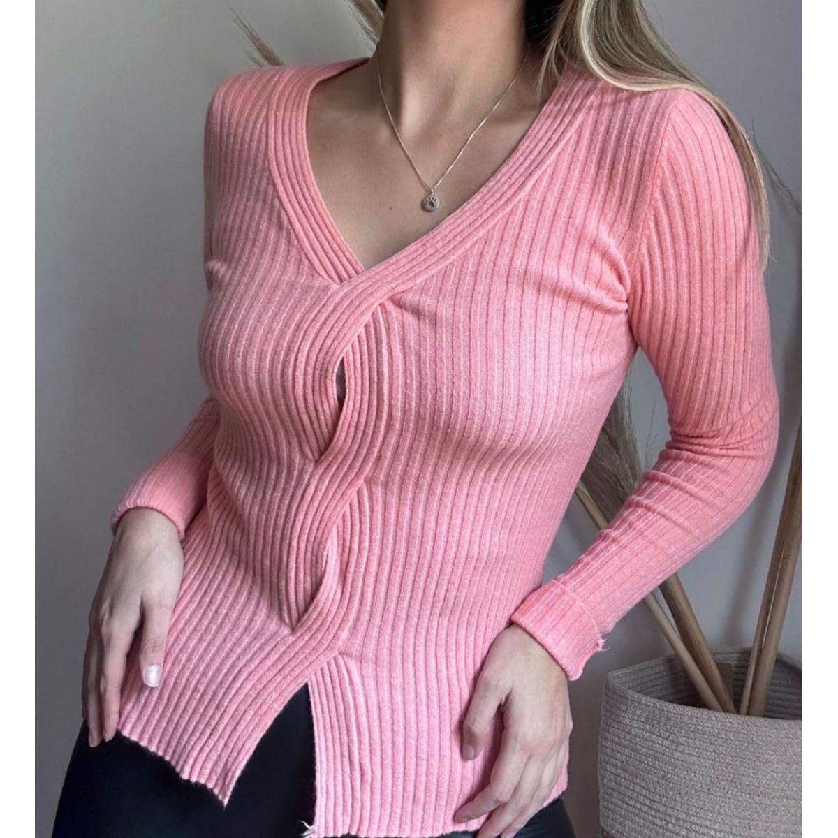 SNOOPY - Cárdigan Sweater Mujer  Manga Larga Lanilla  A464