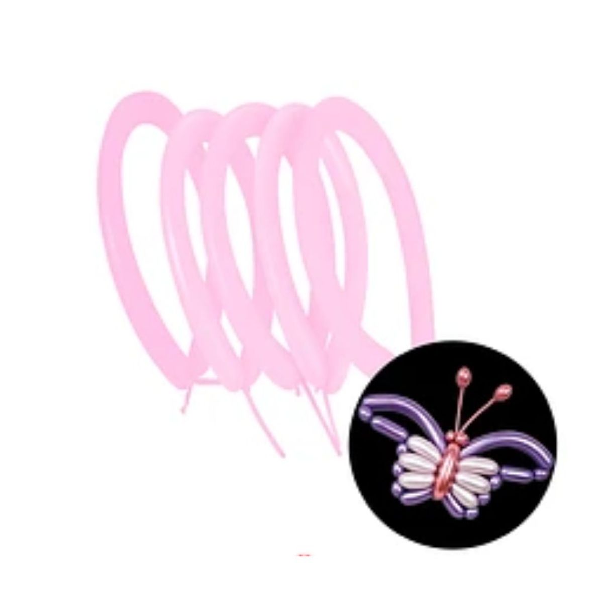 GENERICO - Globos de látex largo fucsia 40pcs 30cm