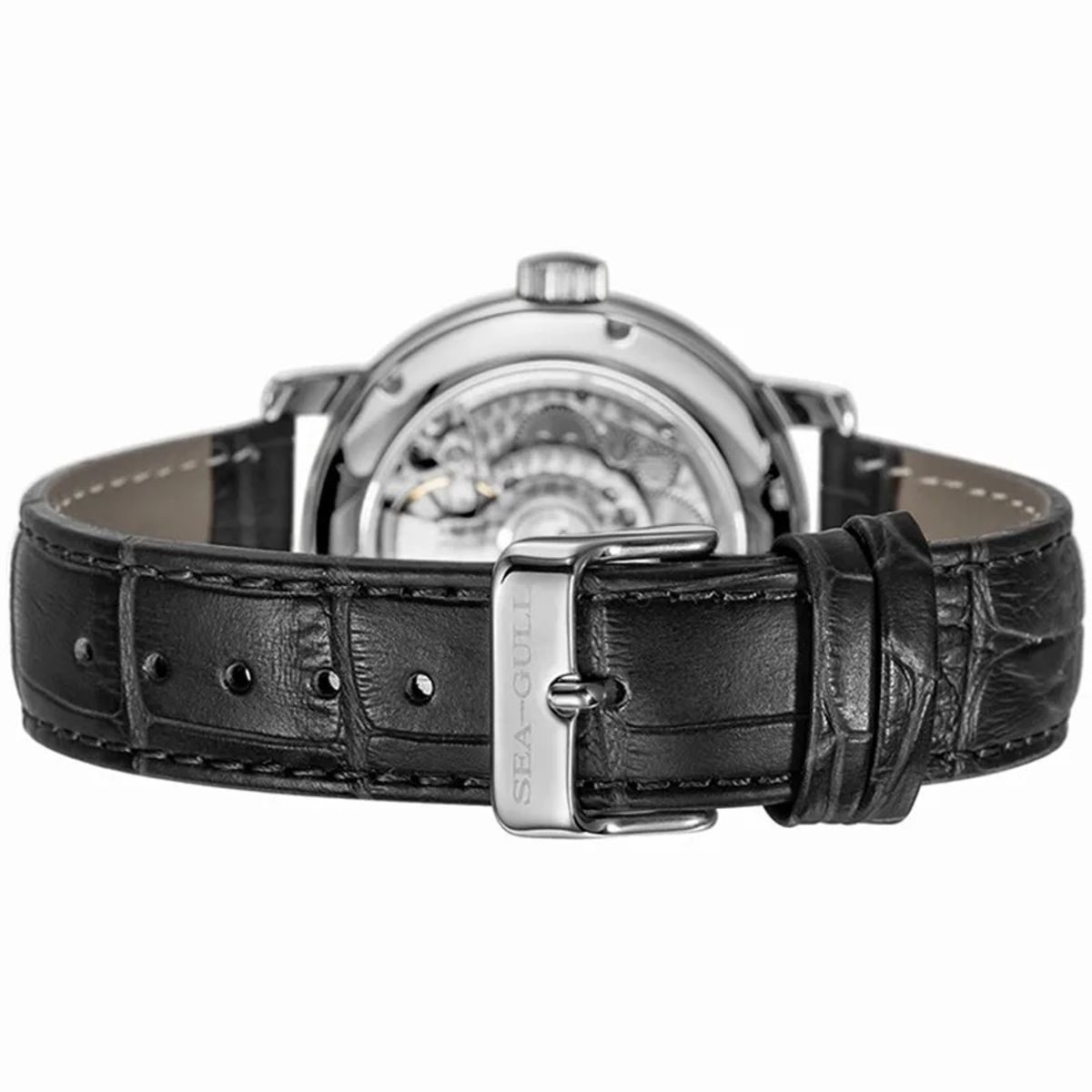 SEAGULL - Reloj Seagull Automatico Open Heart Serie Flywheel 42mm Zafiro