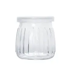 GENERICO - Set 6 Frasco De Vidrio Con Tapa Diseño Lineas 100ml
