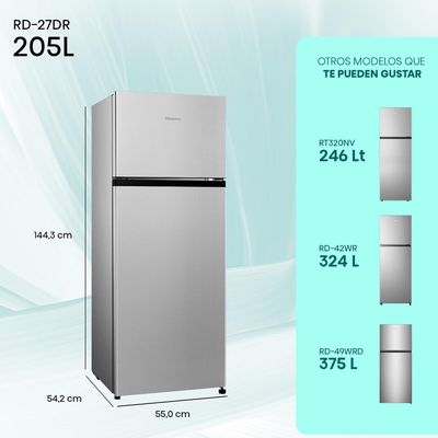 Imagen 2 del producto Refrigerador Top Mount 205 Litros RD-27DR