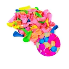 GENERICO - Globos bomba de agua colores surtidos 100piezas 10cm