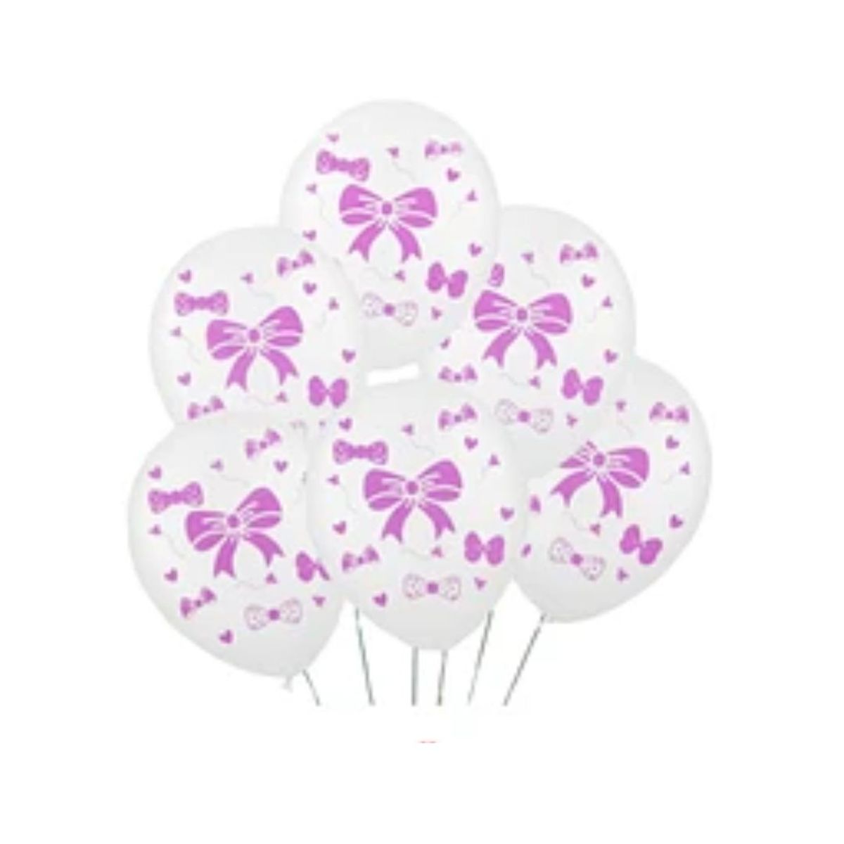 GENERICO - Set de Globos de latex lazos 6pcs