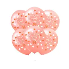 GENERICO - Globos de latex corazones 30cm 5pcs