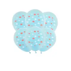 GENERICO - Globos de látex nube 30cm 5pcs