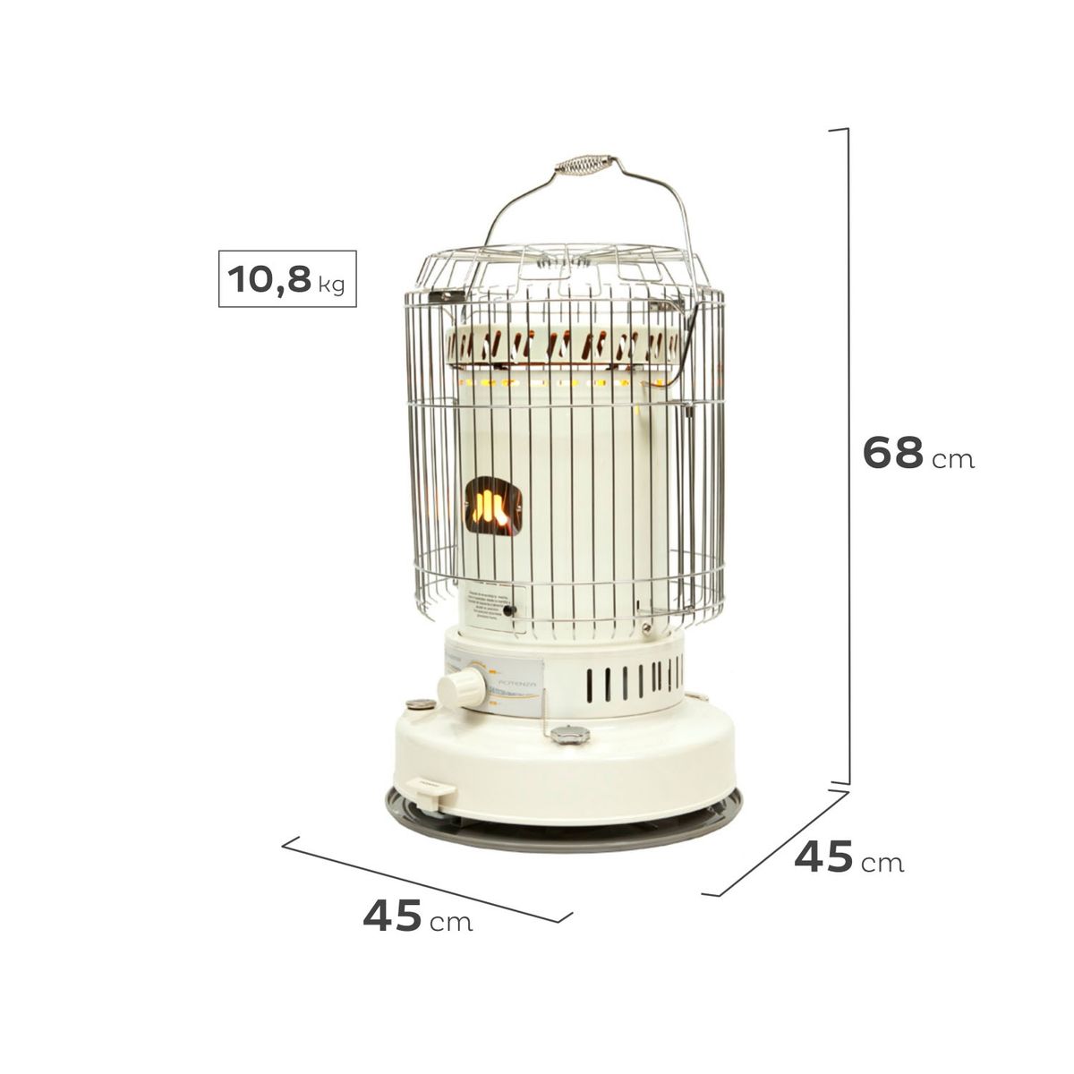 MADEMSA - Estufa Parafina Mecha 21000 Btu Potenza Mademsa
