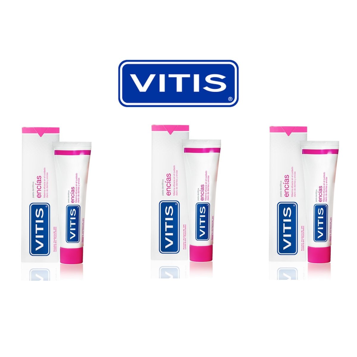 VITIS - Pasta Dental Vitis Encías 100ml Pack x3 Unidades