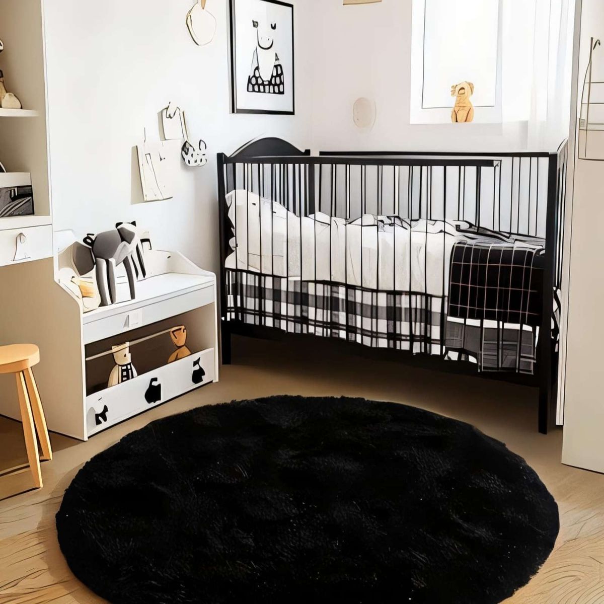 GENERICO - Alfombra Redonda 150 cm Textura Soft para Espacios Modernos