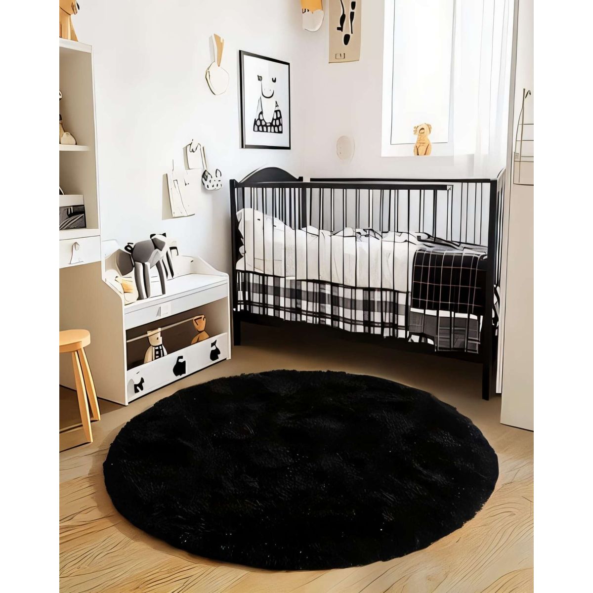 GENERICO - Alfombra Redonda 150 cm Textura Soft para Espacios Modernos