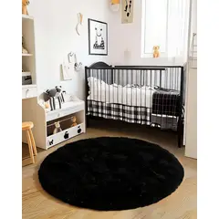 GENERICO - Alfombra Redonda 150 cm Textura Soft para Espacios Modernos