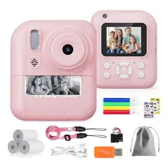 GIOIO - C¡mara Digital Hd Para Niños W&o Juguete Foto Video 32g Sd
