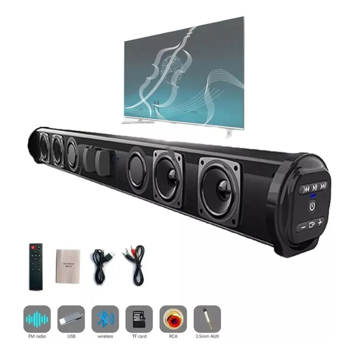 GIOIO - Subwoofer Bluetooth De Cine En Casa Para Tv Sound 5.0